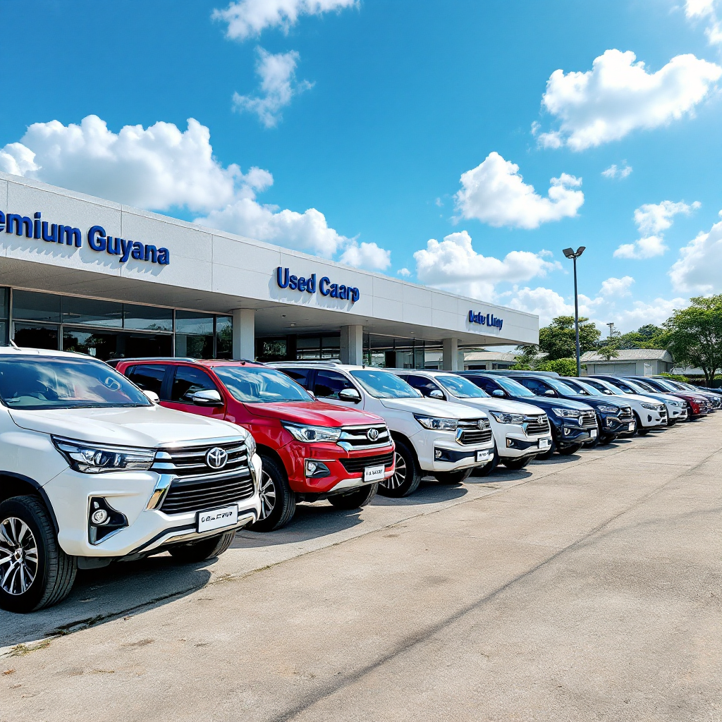 Executive Auto Group vehicle lot — quality SUVs and pickups for sale in Georgetown, Guyana