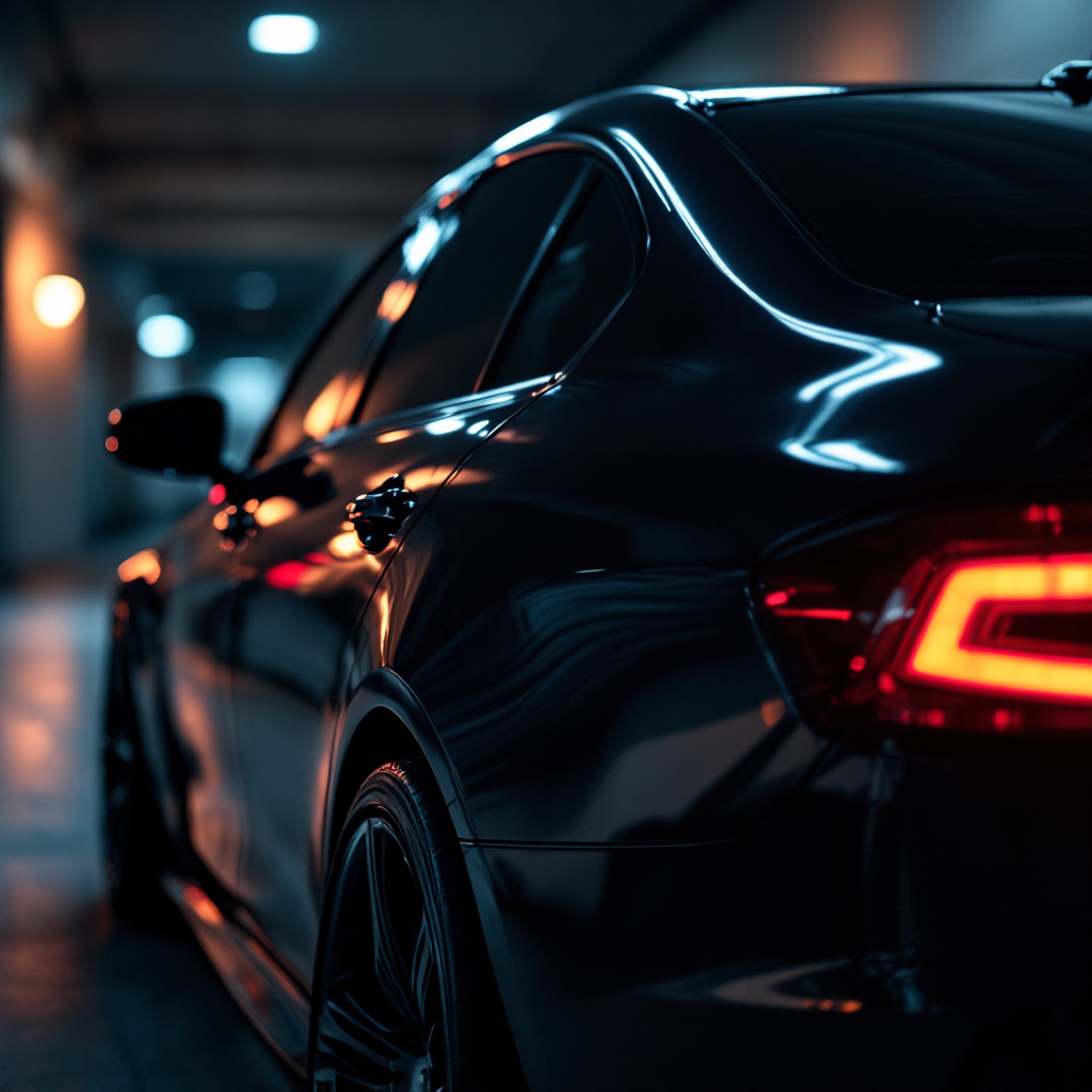 Professional window tinting on a luxury vehicle in Prague
