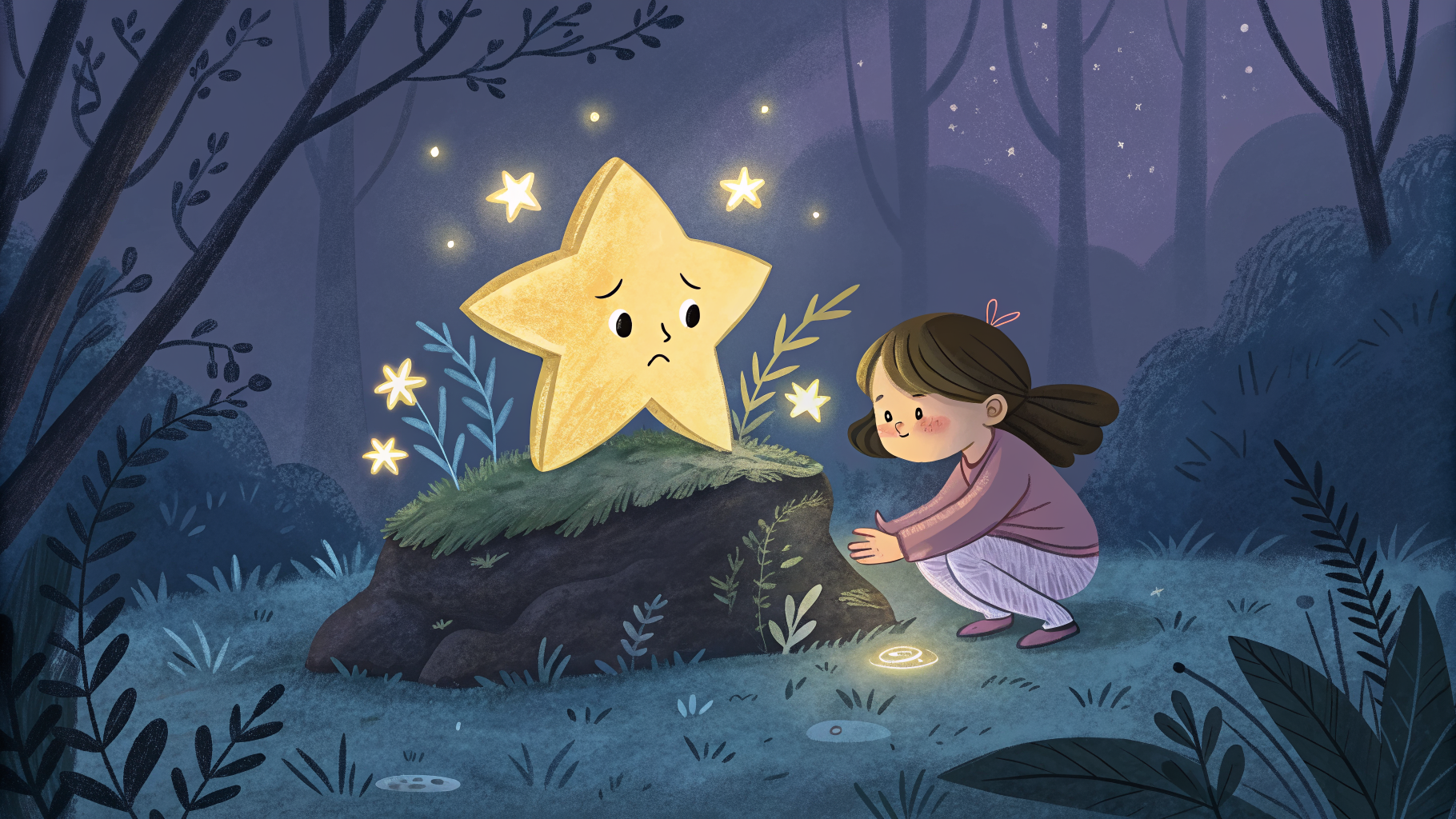 The little star looks sad and dim