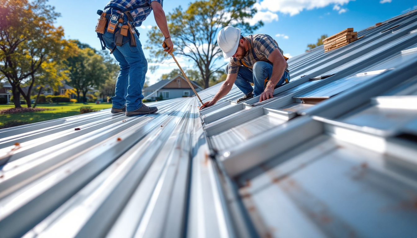 Metal roof installation in Cedarville, Ridgemont