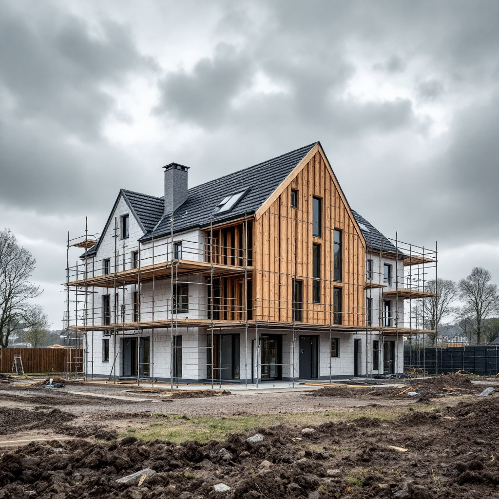 Bouwproject in uitvoering