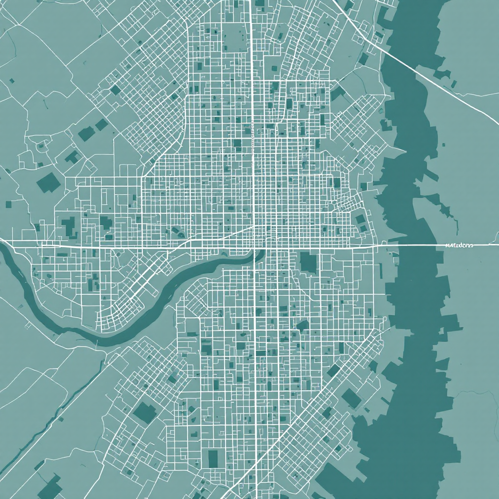 Mapa de Mataderos, Buenos Aires