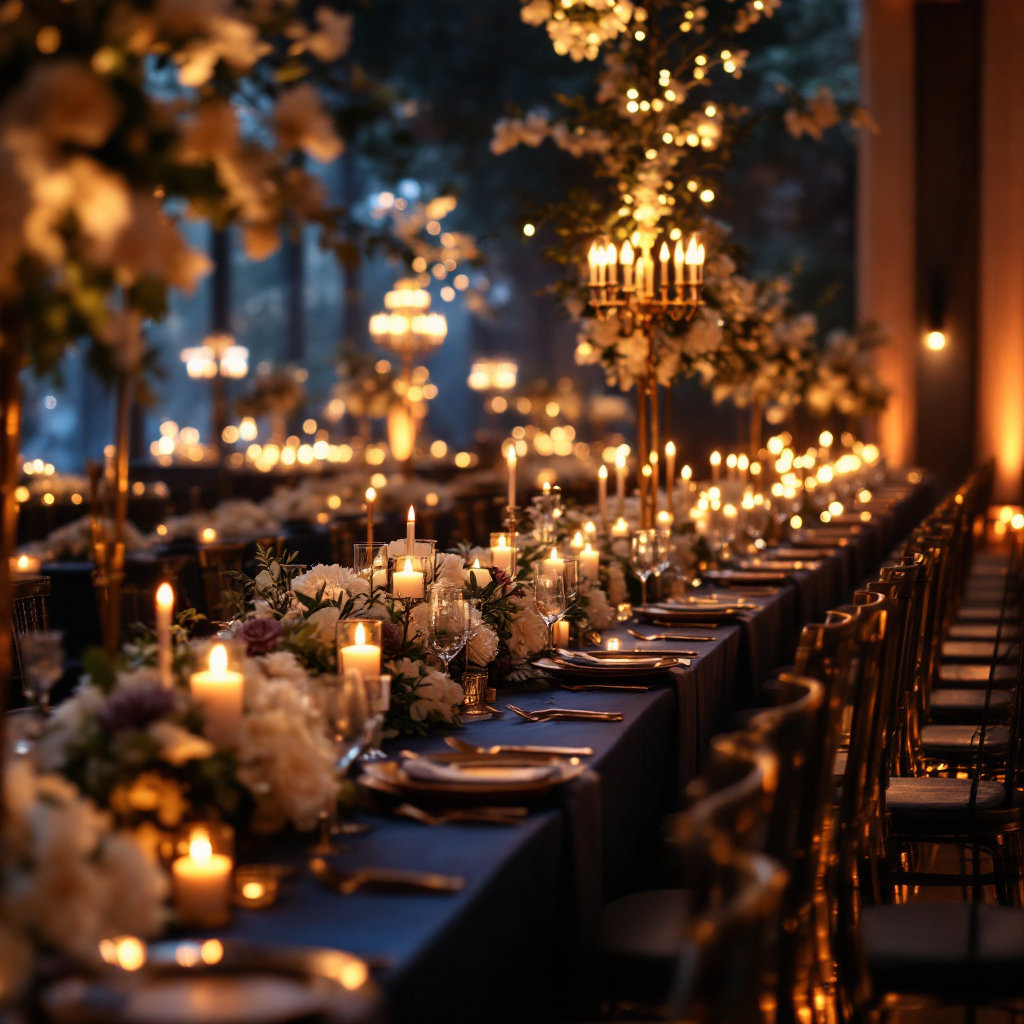 Dramatic evening reception
