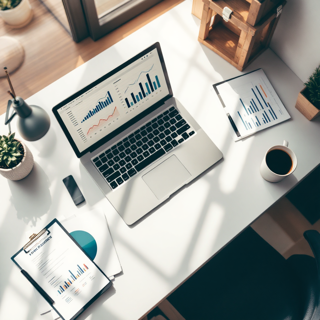 Organized financial workspace