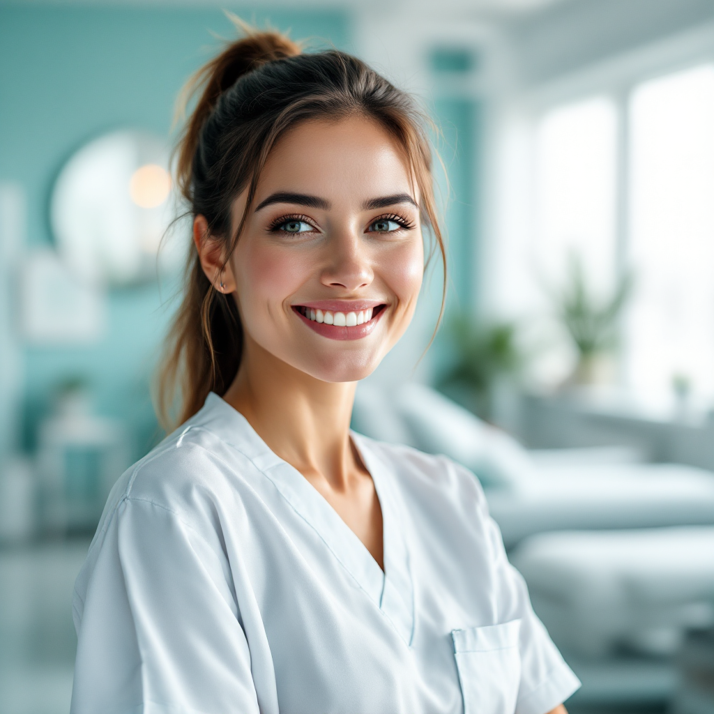 Opus MediSpa nurse in serene treatment room