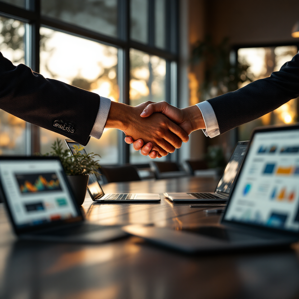 Agency partnership handshake