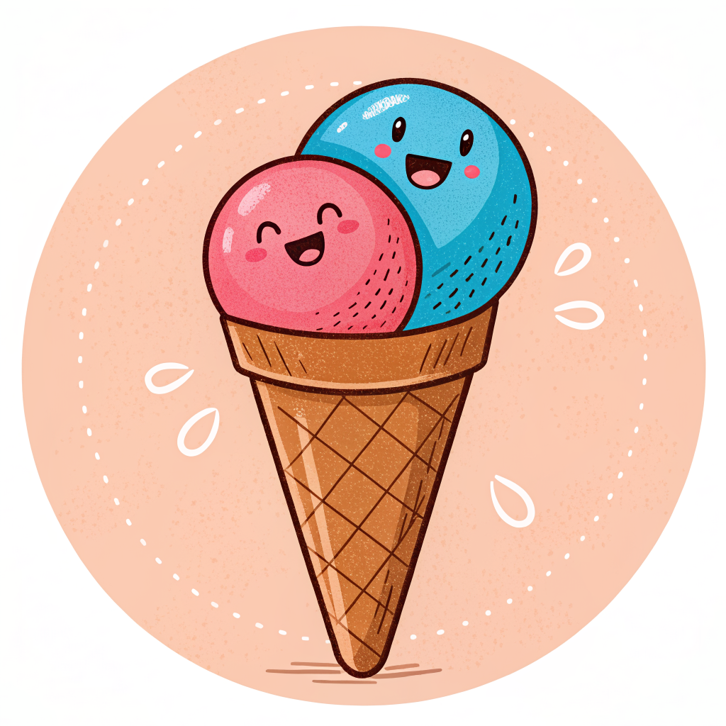 Ice cream parlour cone icon
