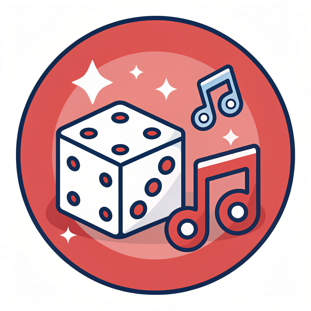 Board games and music lounge icon