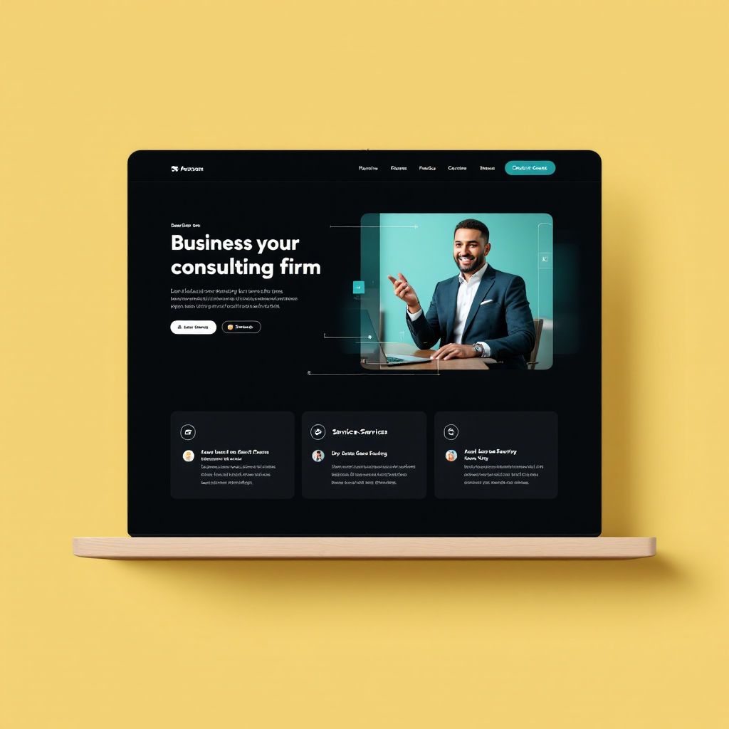 Consulting firm landing page