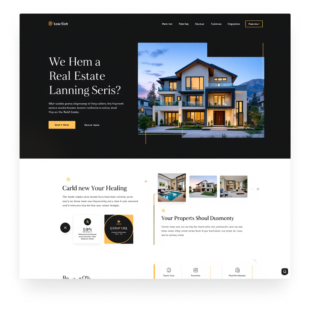 Real estate landing page