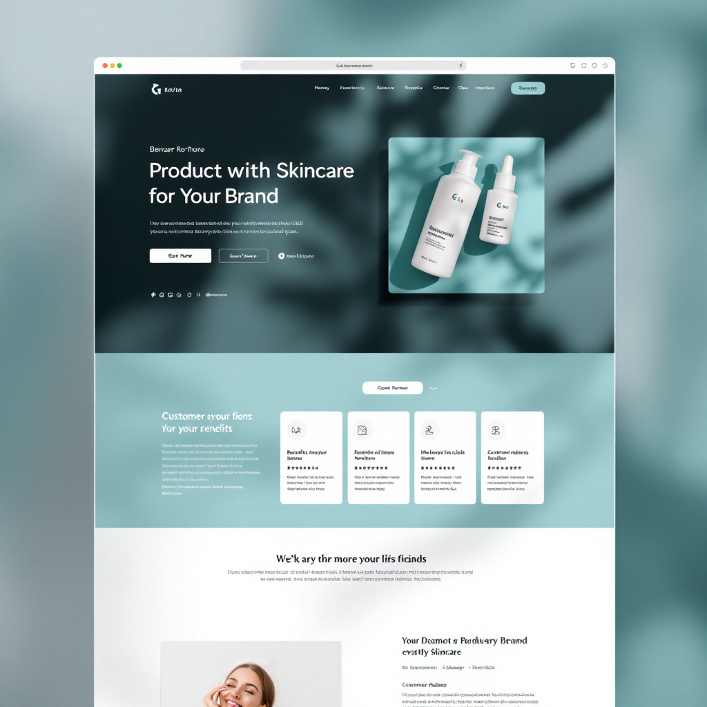 E-commerce product landing page