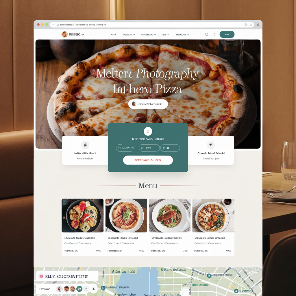 Restaurant landing page