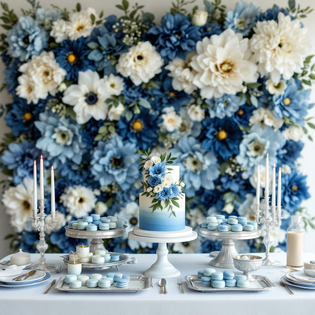 Bridal shower dessert table