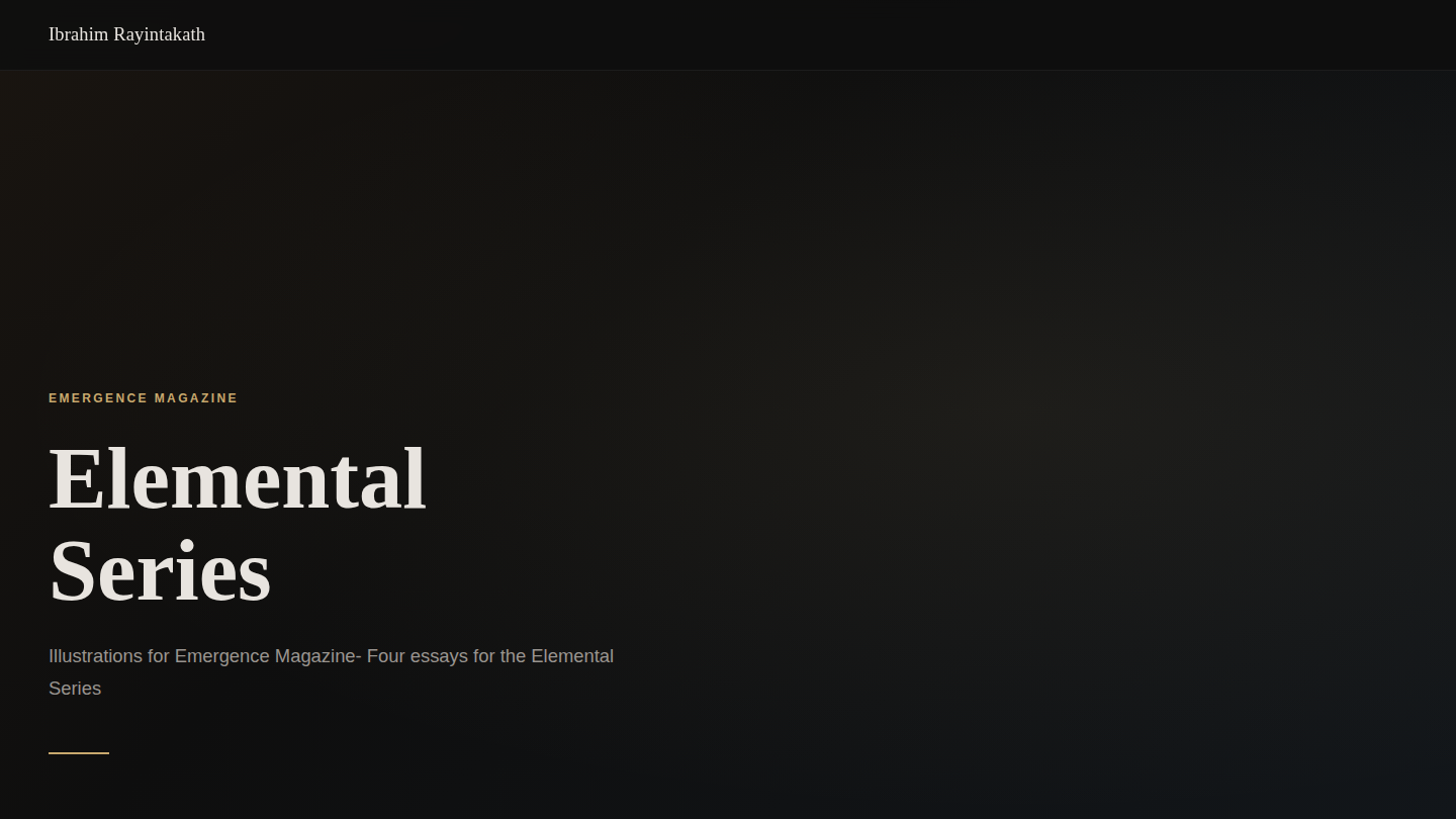 Preview of Ibrahim Rayintakath — Elemental Series