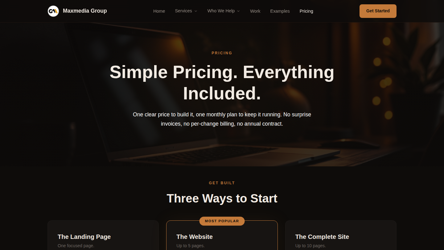 Preview of Pricing — Maxmedia Group