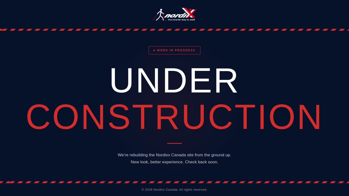 Preview of I need an Under Construction page for Nordixx Canada.