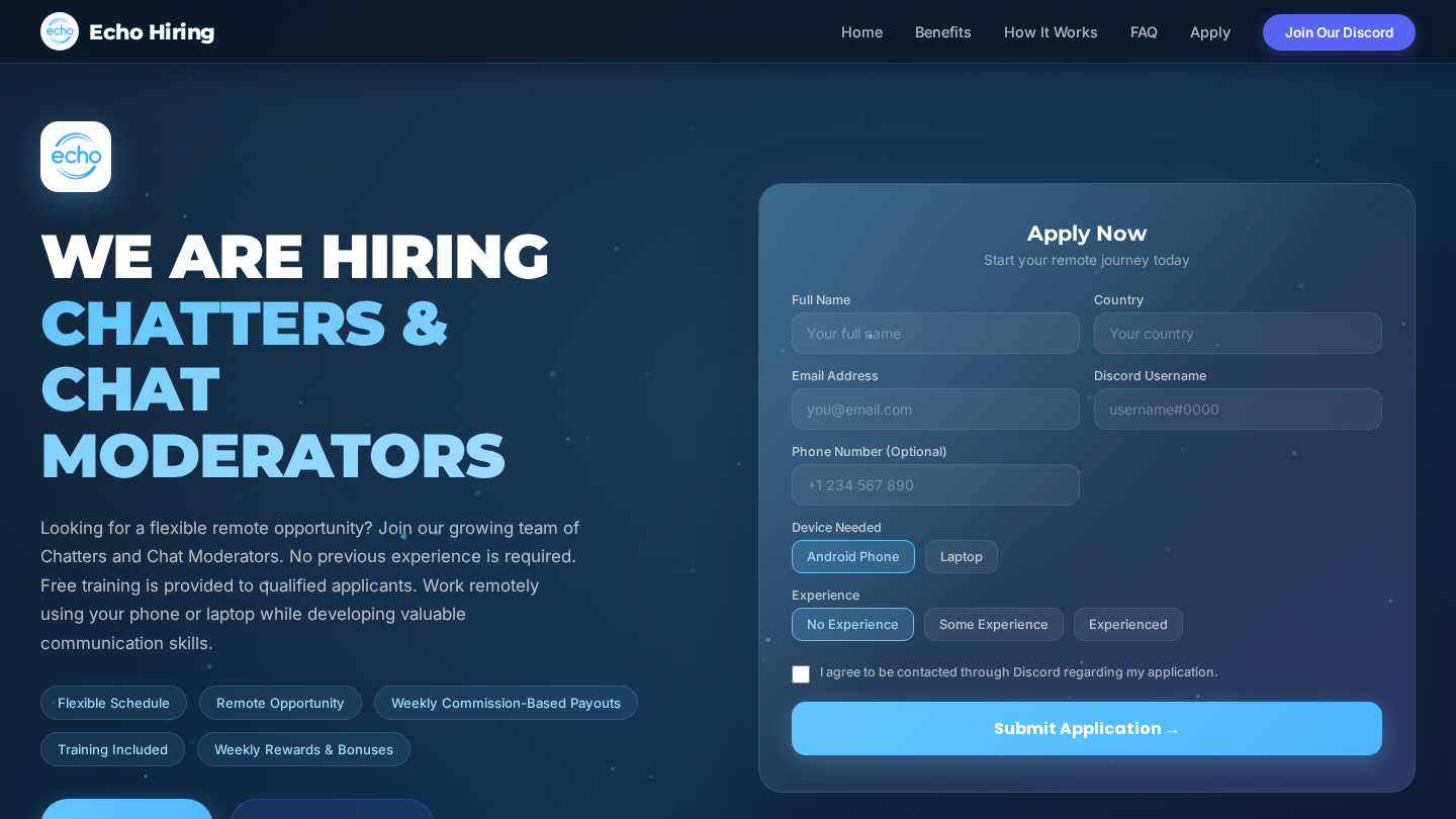 Preview of Echo Hiring