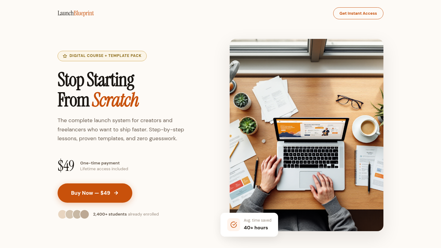 Landing page with Stripe checkout and pay on page