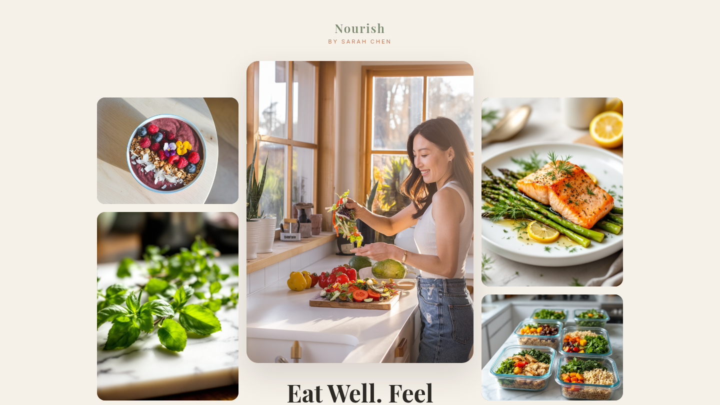 Landing page with AI-generated images that match the brand